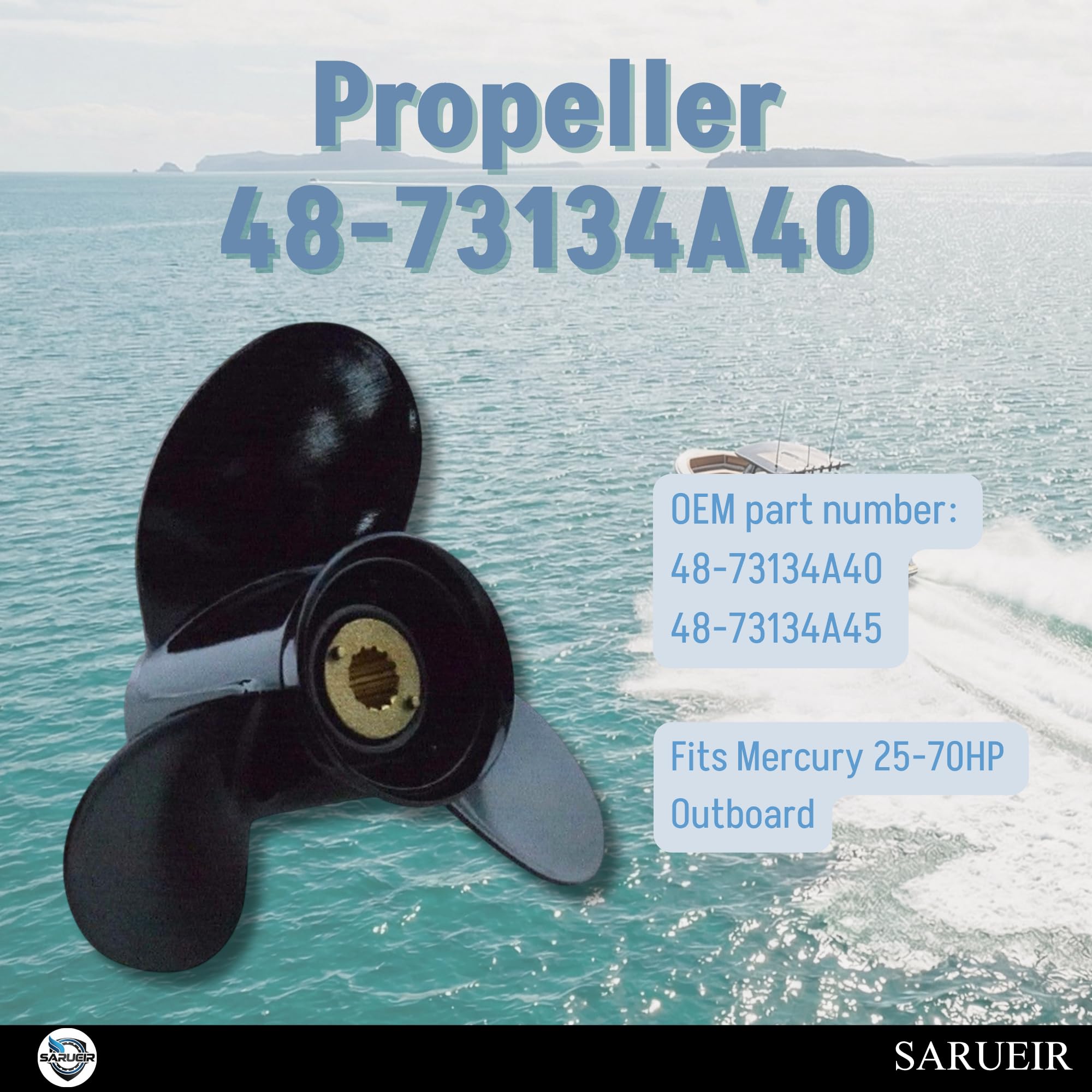Amazon.com : Asaki 48-73134A40 73134A40 Aluminum Propeller 10 5